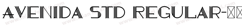 Avenida Std Regular字体转换